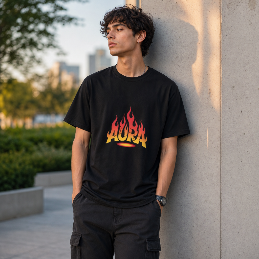 "Aura" Flame Graphic Unisex Tee